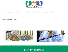 Tablet Screenshot of mothersandbabies.org